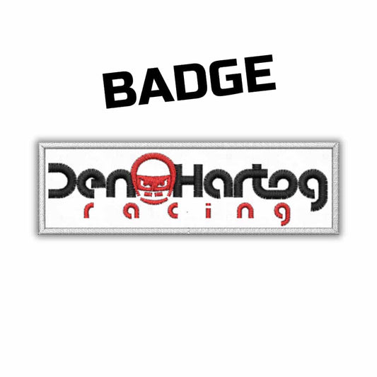 DHR BADGE 3X10CM WIT