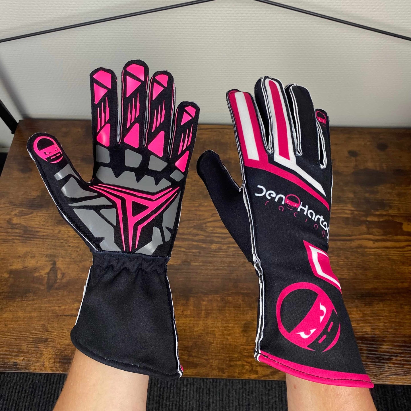 DHR KARTHANDSCHOENEN PERFORMANCE - ROZE-ZWART