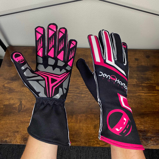 DHR KARTHANDSCHOENEN PERFORMANCE - ROZE-ZWART